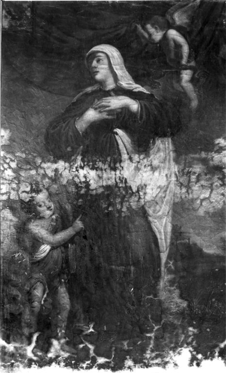 Santa Francesca Romana (dipinto) di Guidotti Paolo detto Cavalier Borghese (scuo